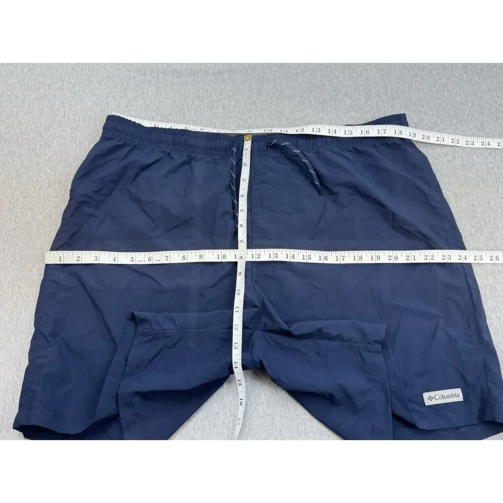 Columbia Shorts Mens XL Blue Performance Rapid Creek Drawstring 7